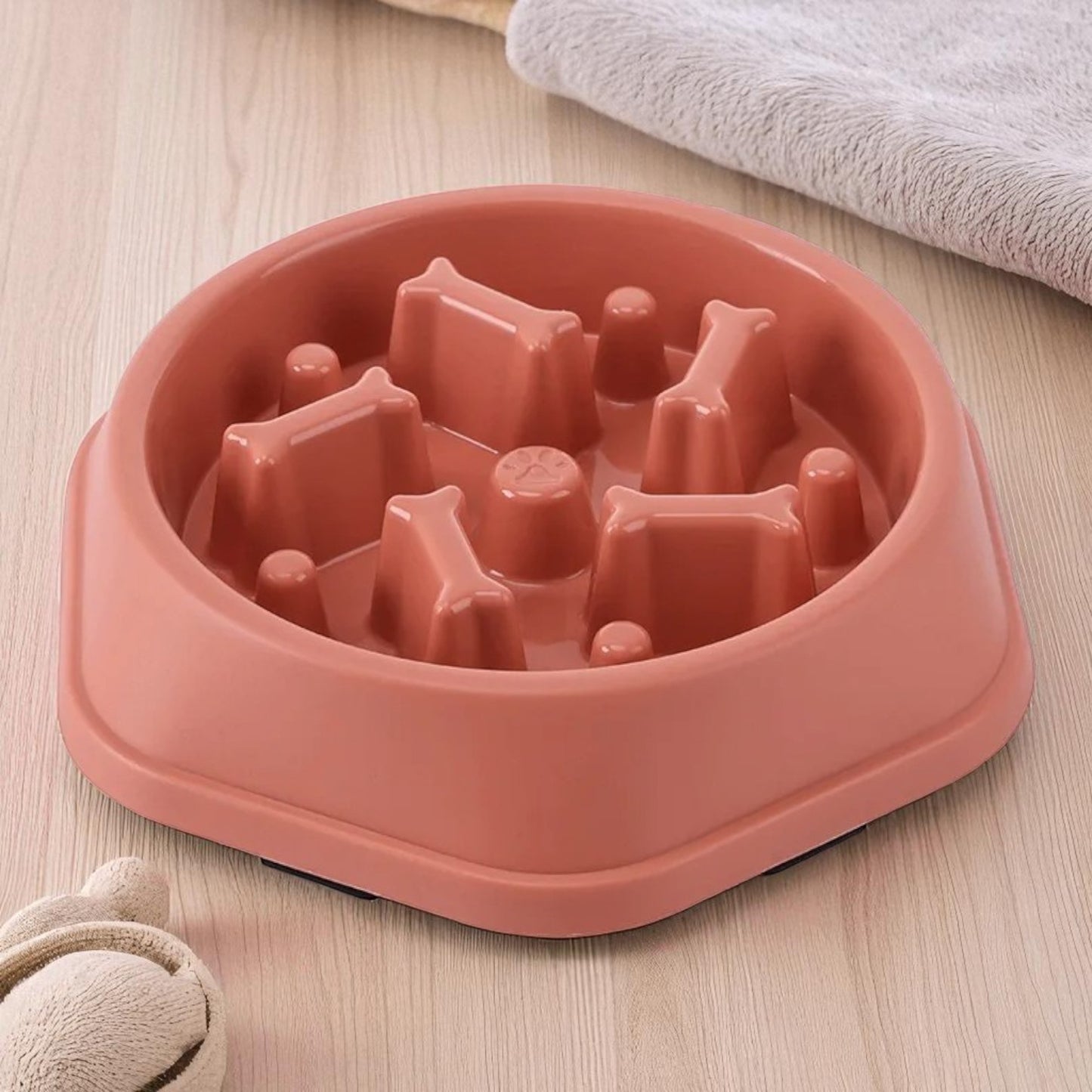 gamelle anti glouton puzzle rose maison