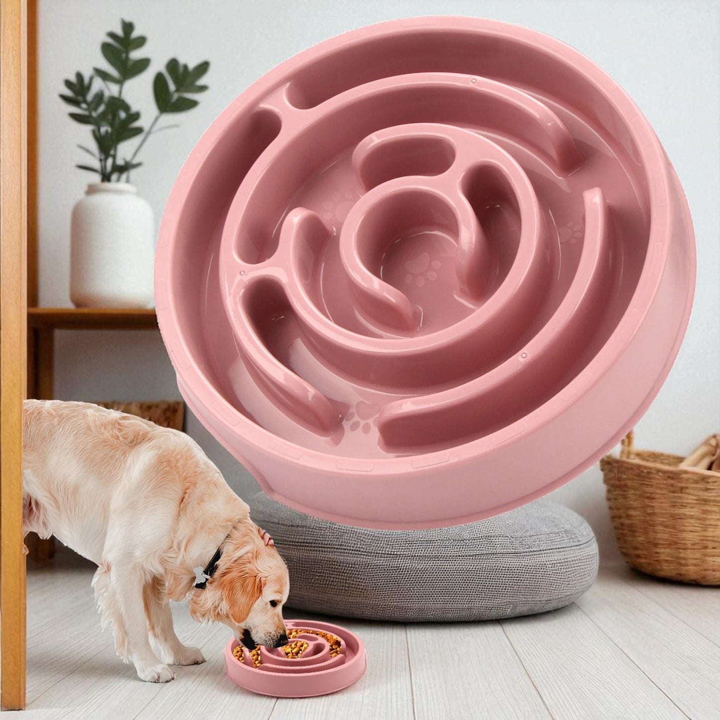gamelle anti glouton rose maison