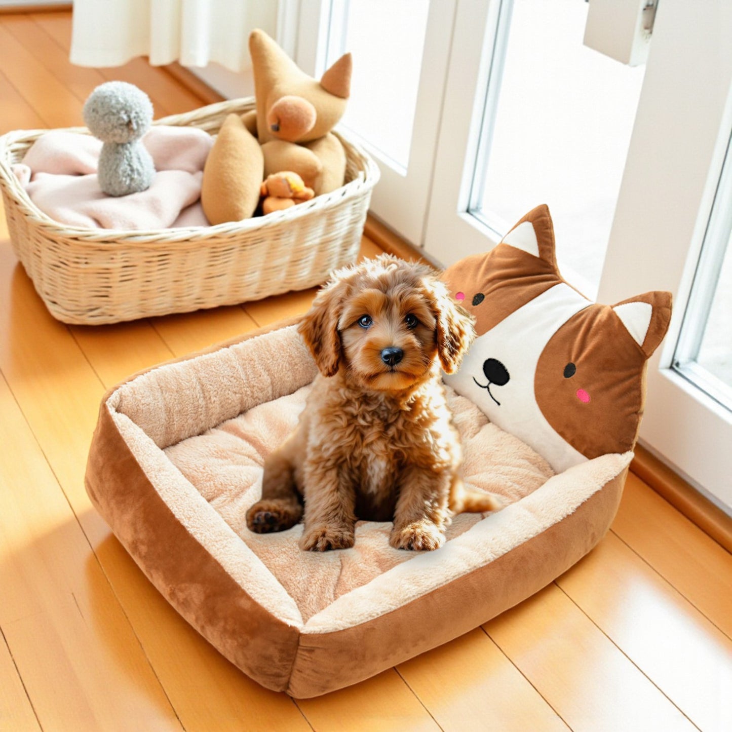 panier chien dessin anime marron jouets