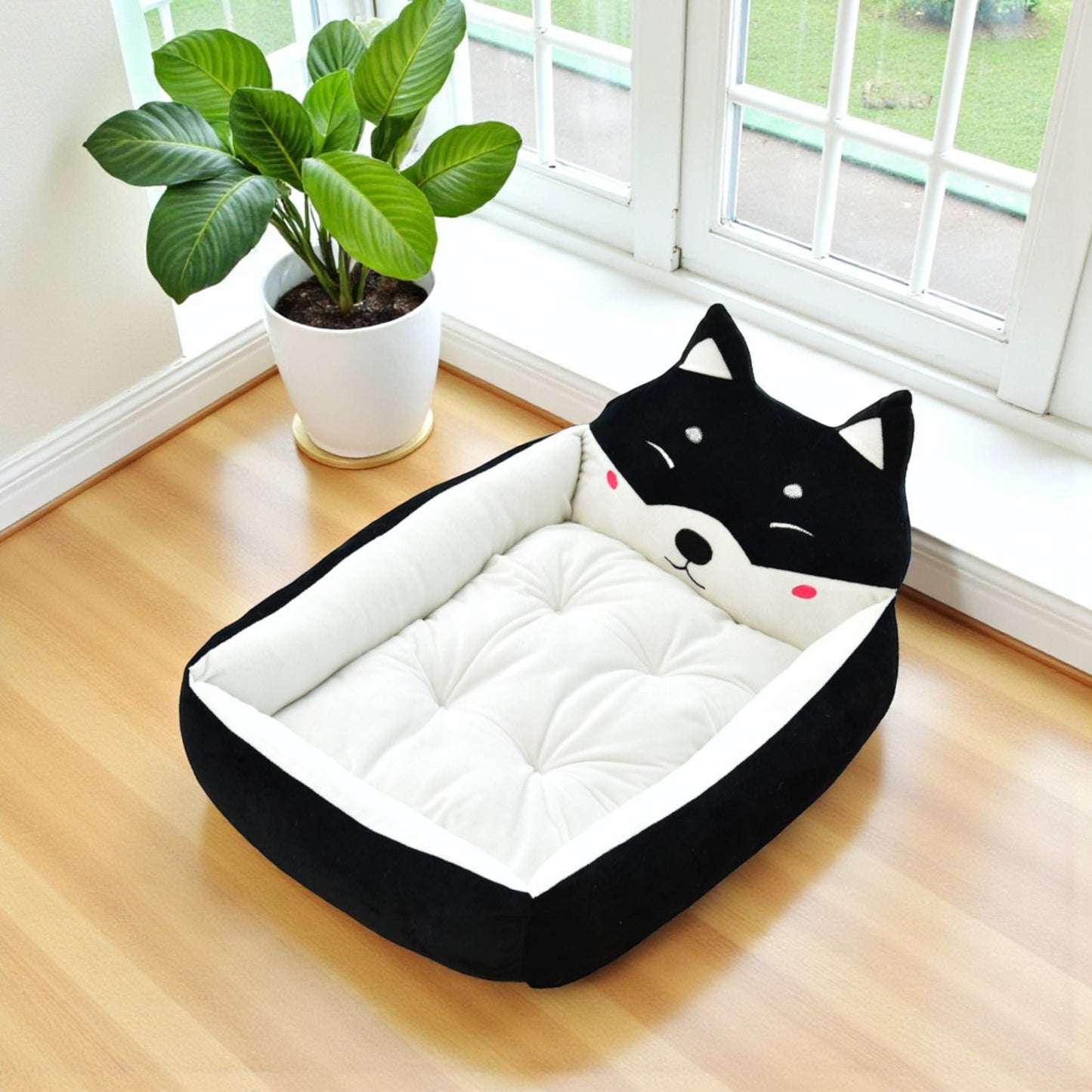 panier chien dessin anime noir