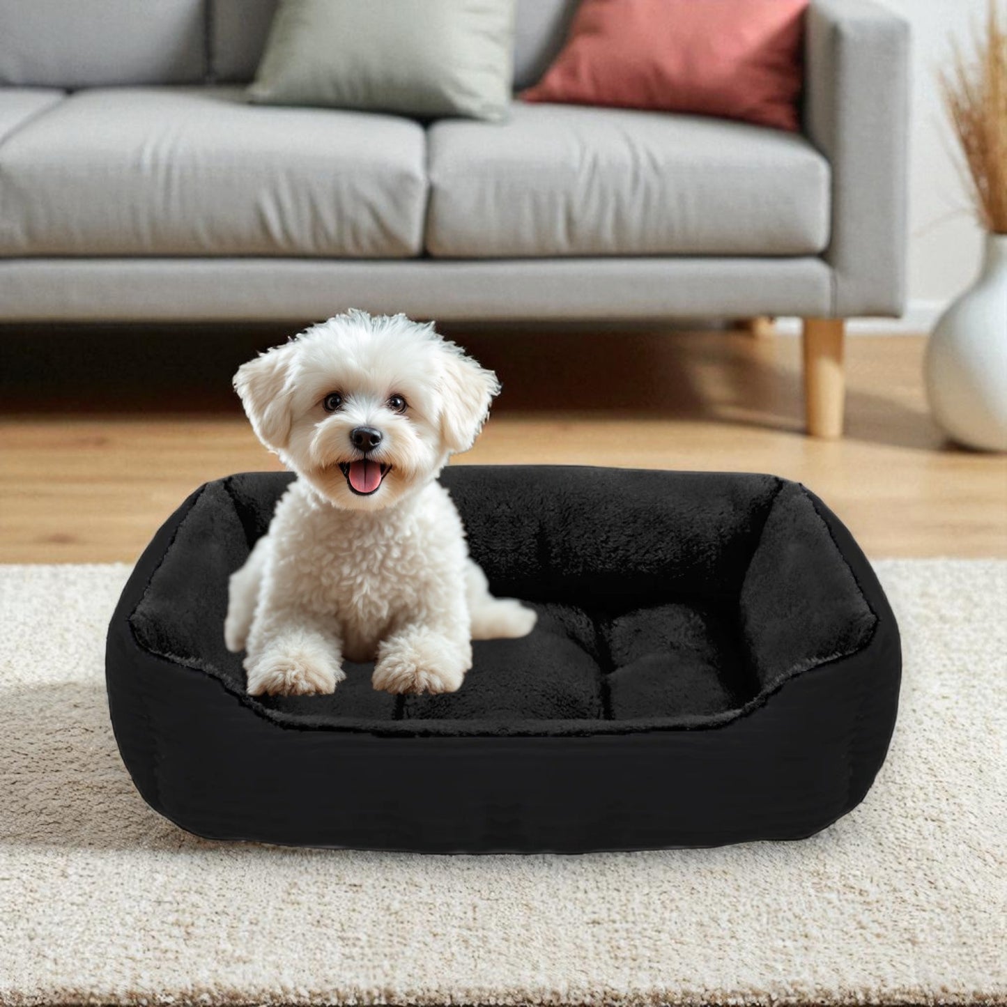 panier chien noir1