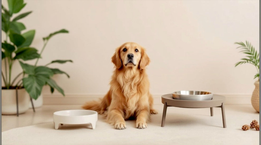 comparaison gamelle surélevée et gamelle classique pour chien
