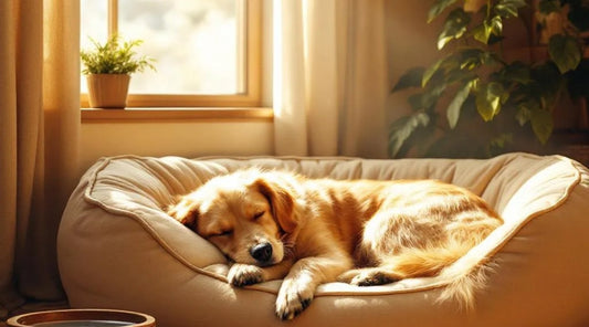 chien confortable dans panier doux intérieur chaleureux