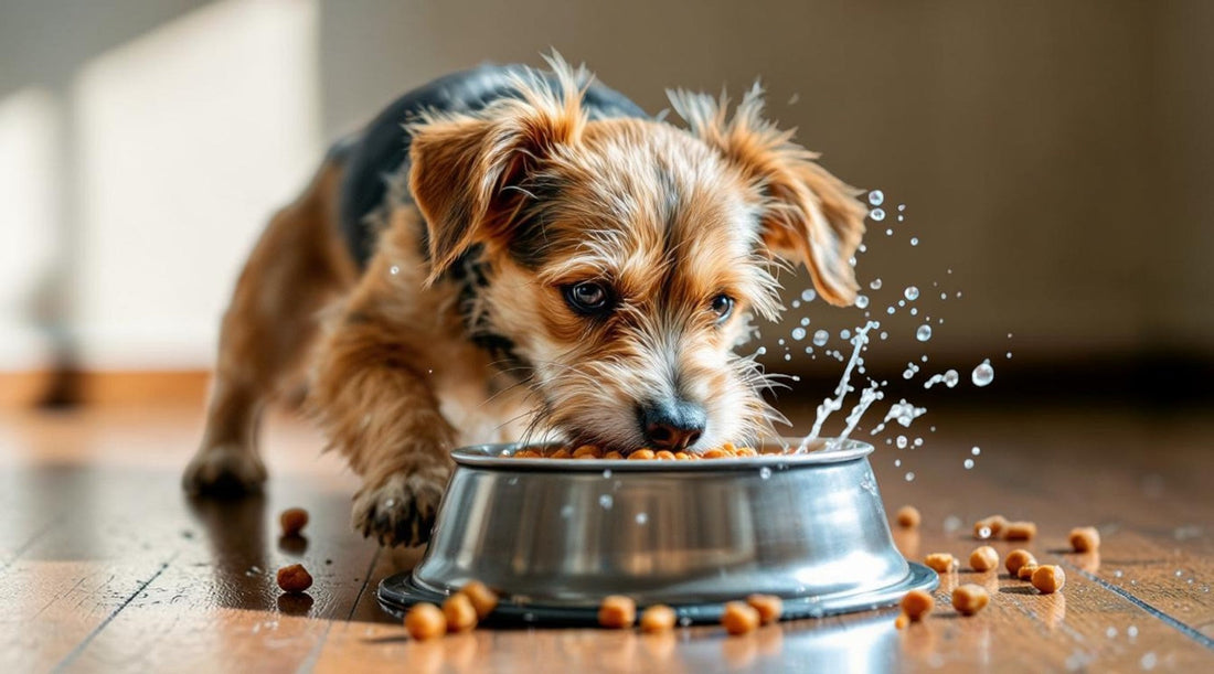 chien mange trop vite