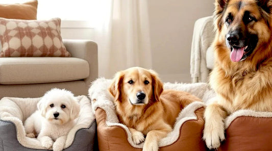 panier-chien-avec-trois-chiens