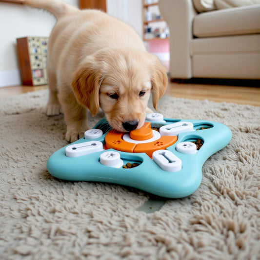 gamelle anti glouton avec chiot