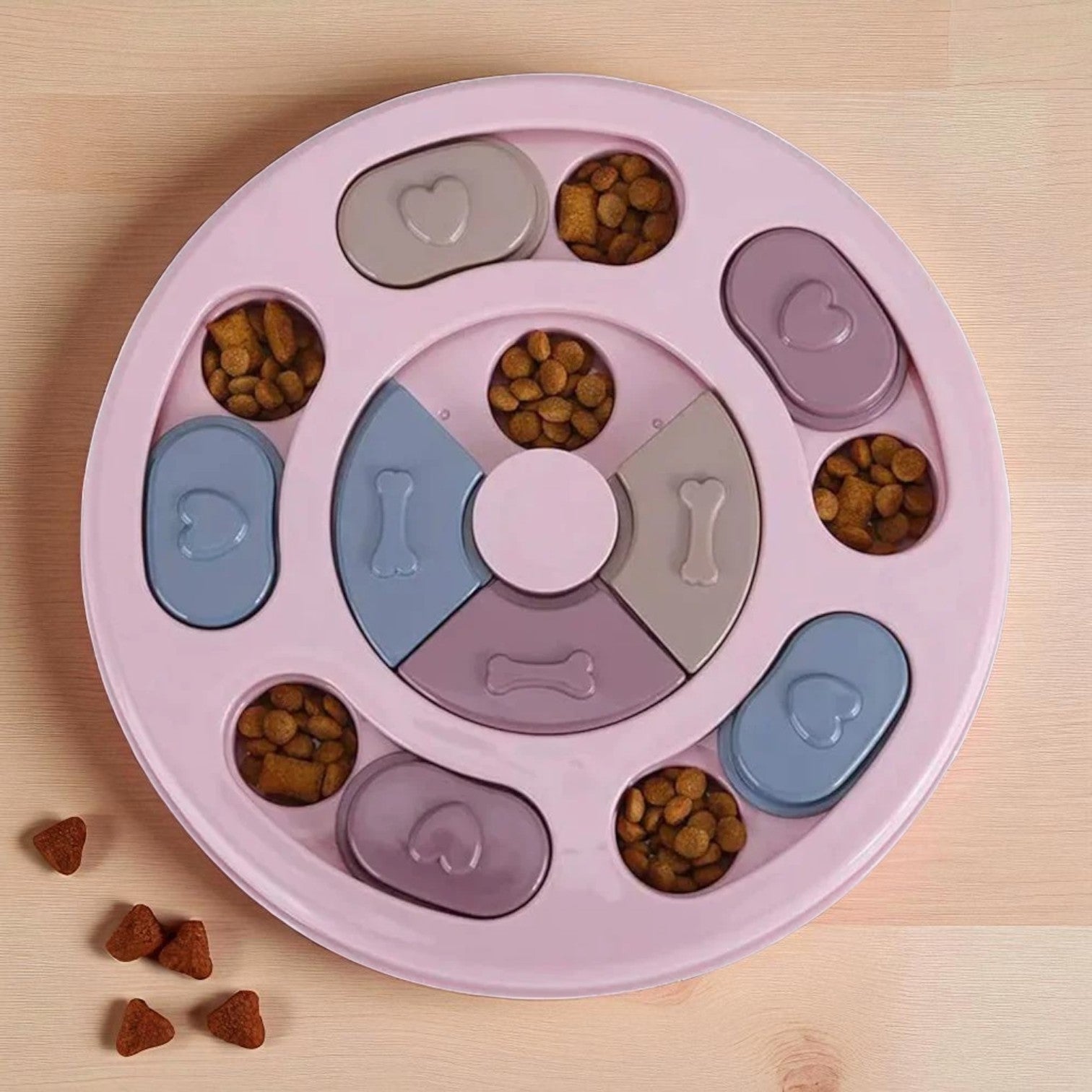 Gamelle Anti Glouton FunBite rose