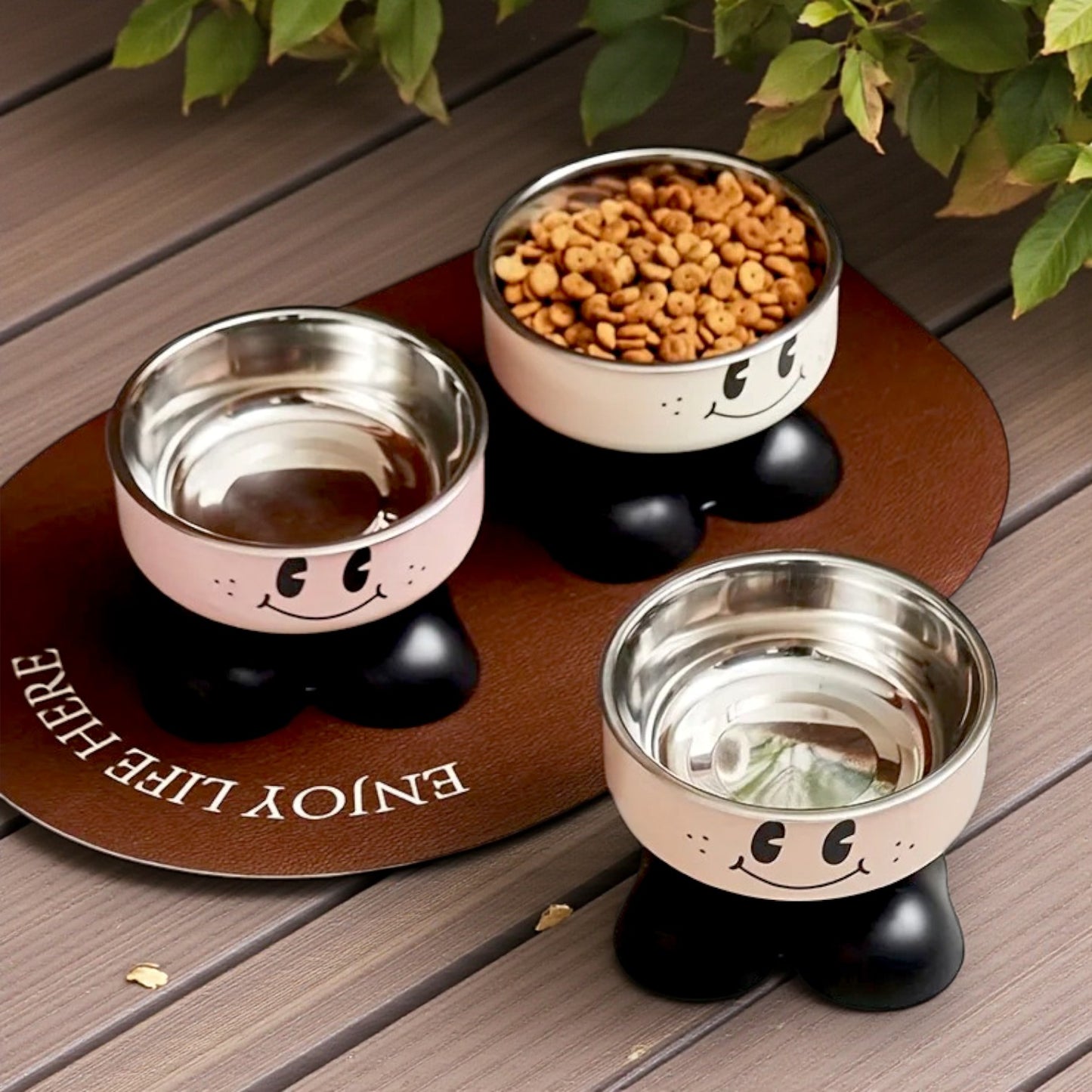 gamelle chien surélevée avec 3  bols