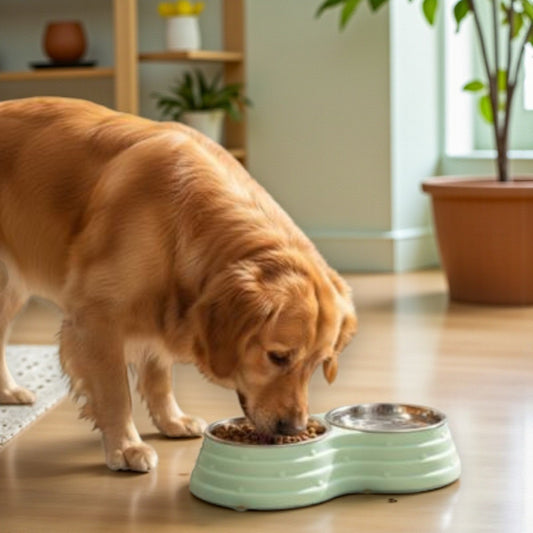 Gamelle Double Inoxydable  glden mange croquettes