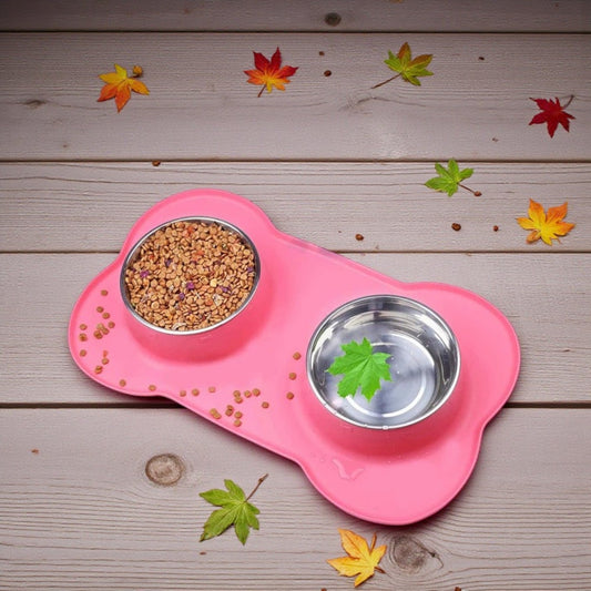 gamelle chien rose base antiderapante