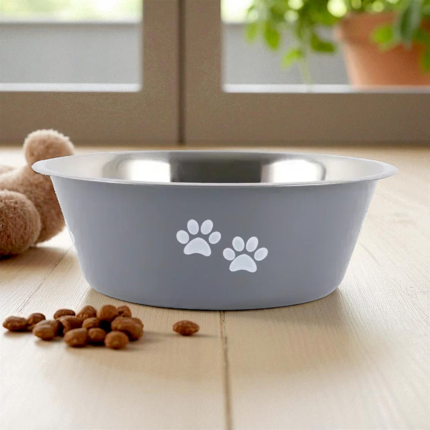 gamelle inox grise croquettes