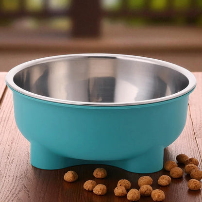 gamelle inox turquoise croquettes