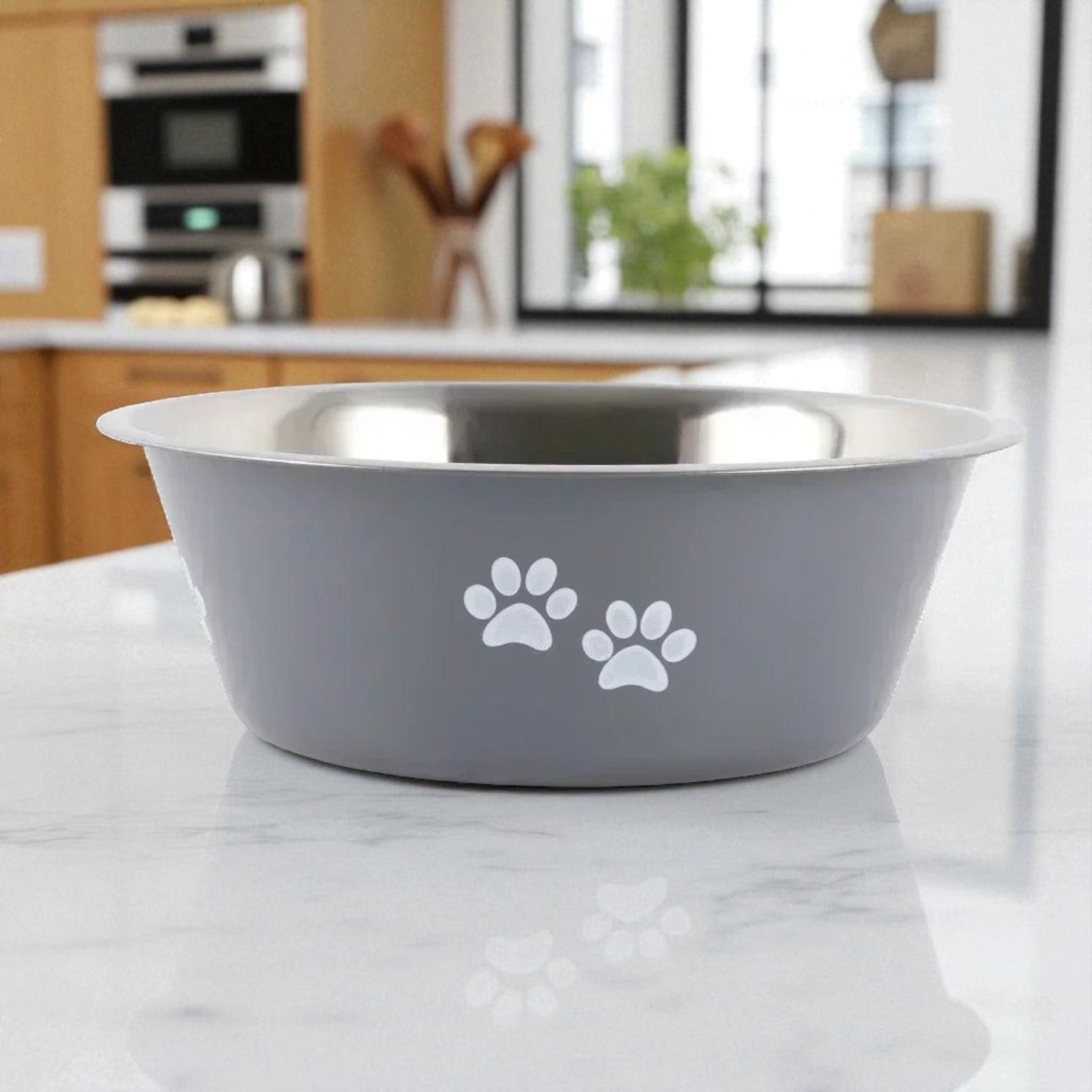 Gamelle PawChic en inox gris