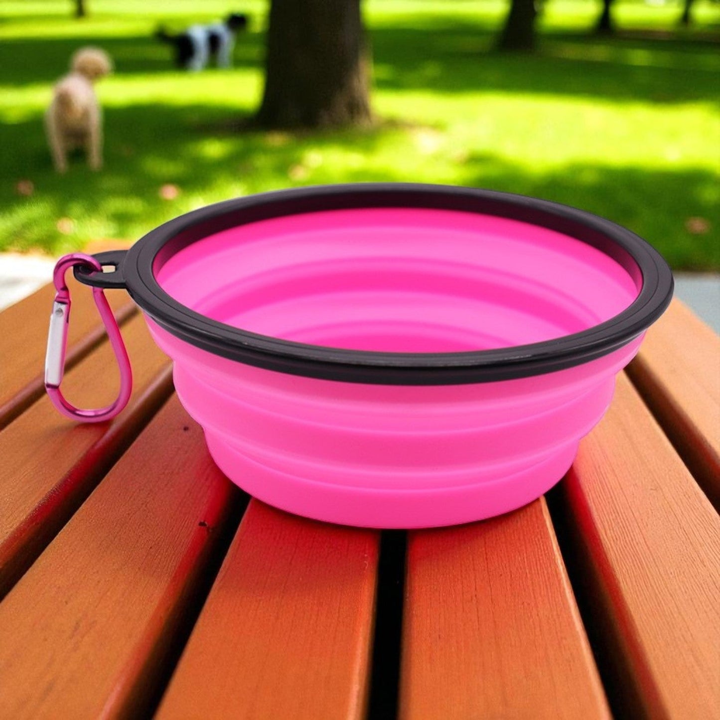Gamelle pour Chien FlexiBowl rose fluo