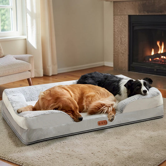 lit pour chien canapé gris