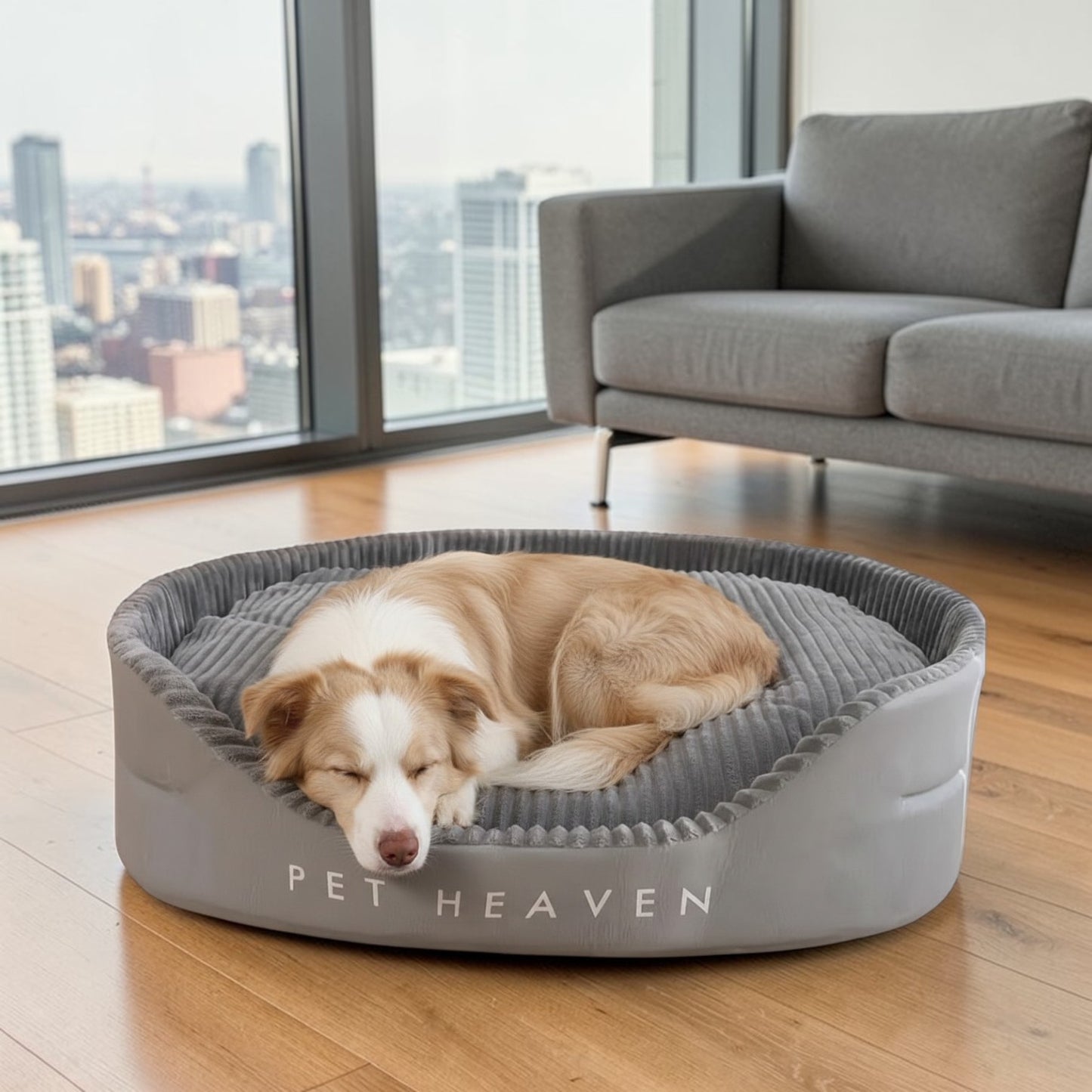 lit pour chien avec coussin en flanelle confortable