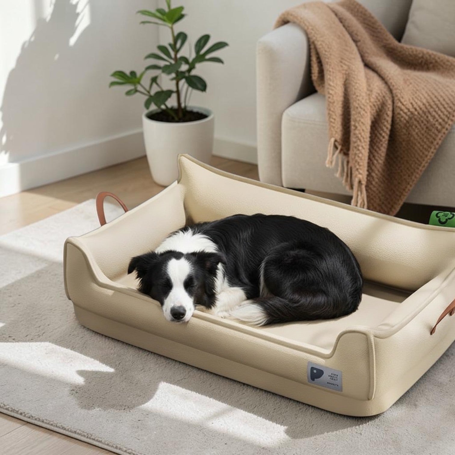 lit pour chien cozy élégant beige