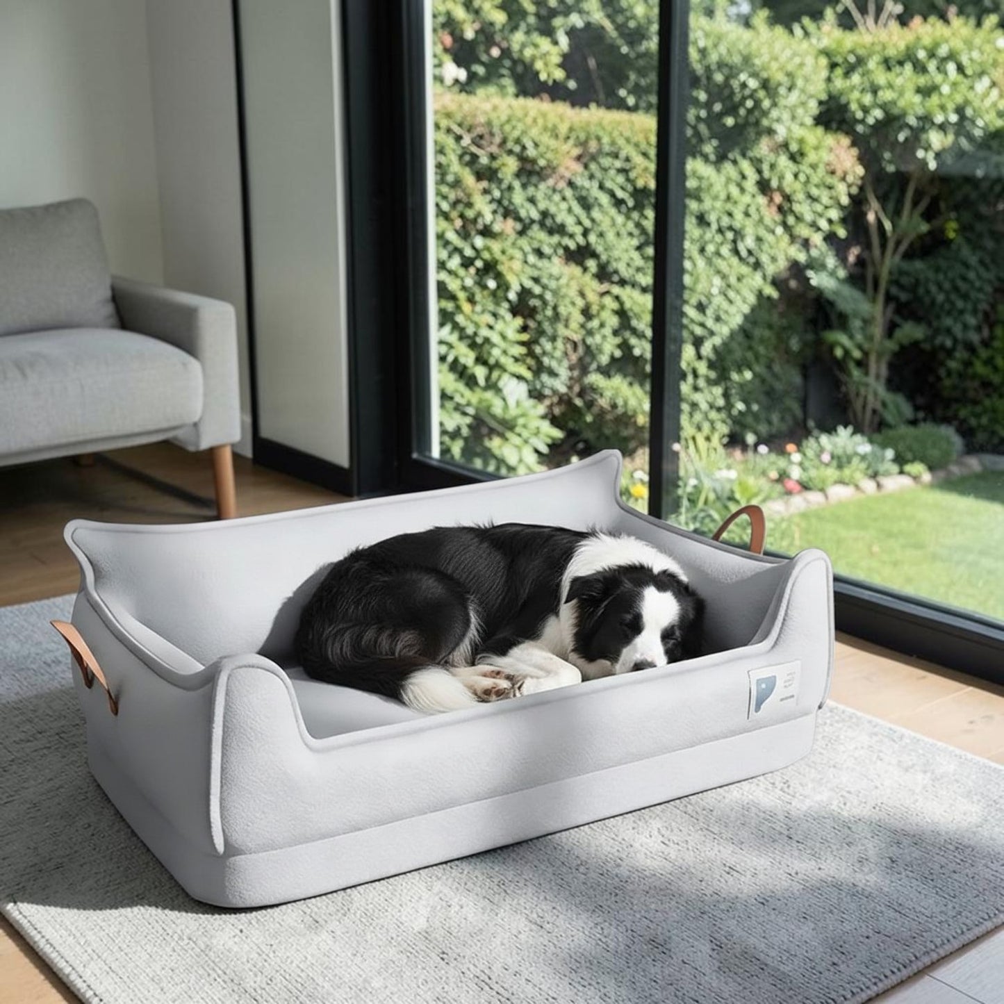 lit pour chien cozy élégant gris