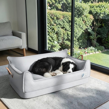 lit pour chien cozy élégant gris