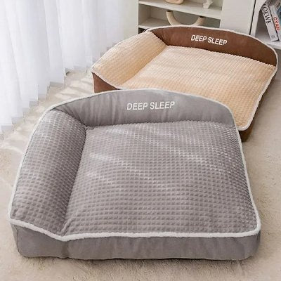 lit pour Chien duo marron et gris