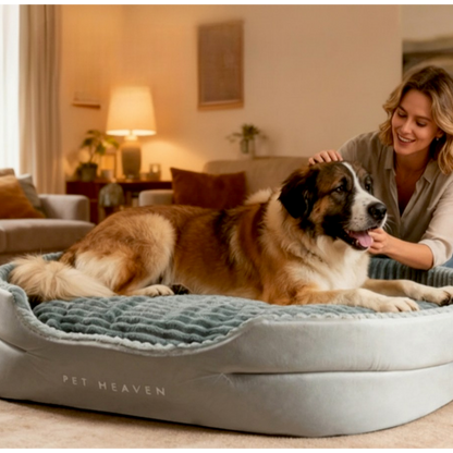lit pour chien ultra doux gris