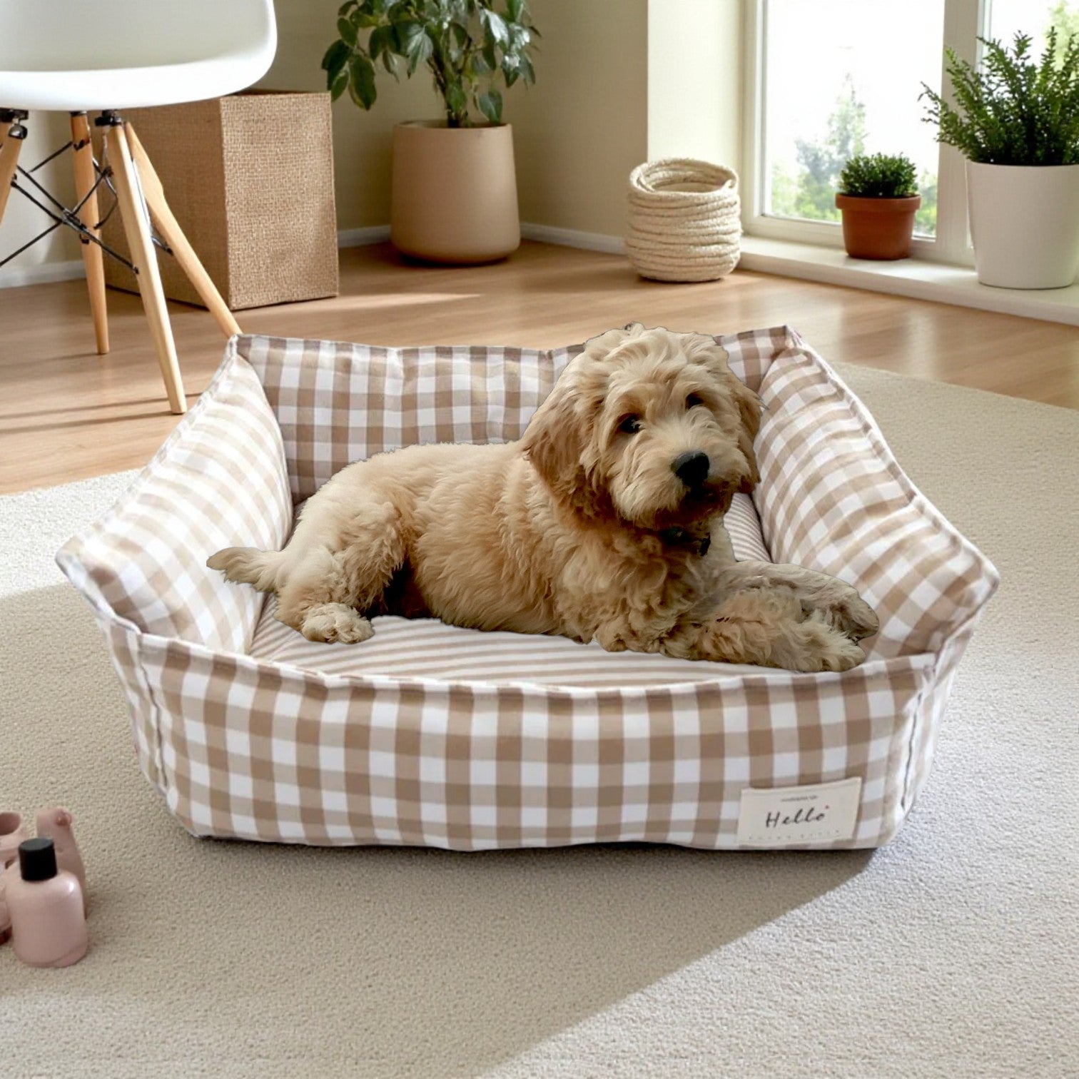 Panier chien beige confort