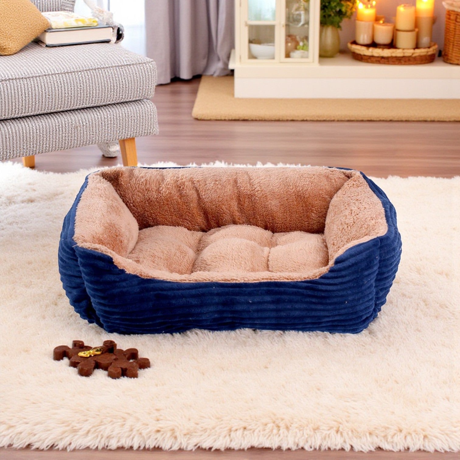panier chien bleu fonce1