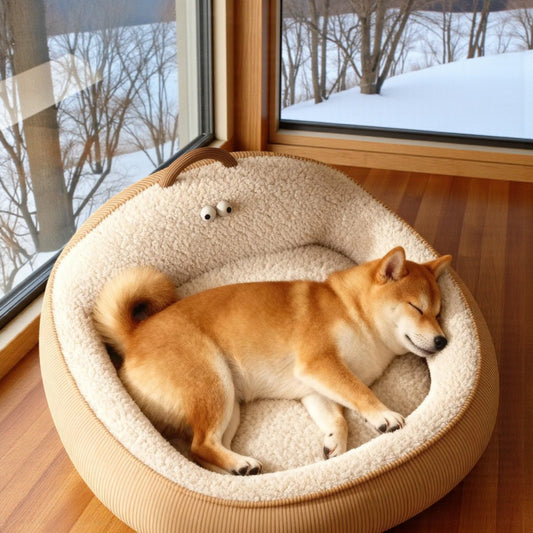 panier chien confortable proche une fenêtre