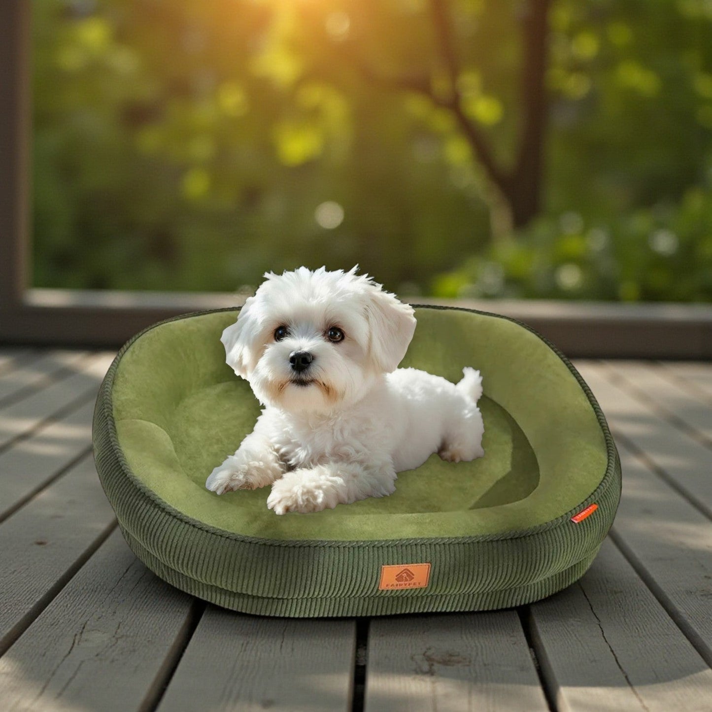 Panier Chien en Velours Côtelé| Calinova™ - Univers Gourmand Canin