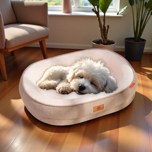 Panier Chien en Velours Côtelé| Calinova™ - Univers Gourmand Canin