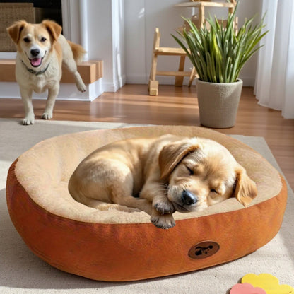 panier chien marron confortable et doux