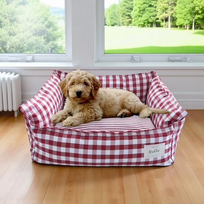 panier chien rouge confort
