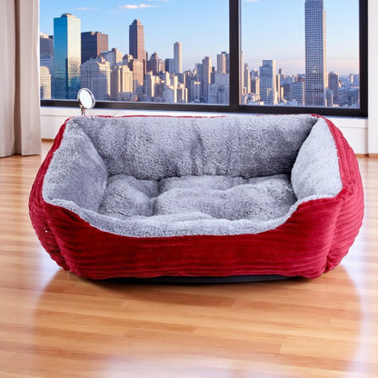 panier chien rouge