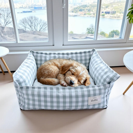 Panier pour chien vert 