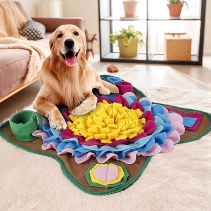 tapis de fouille chien brun golden
