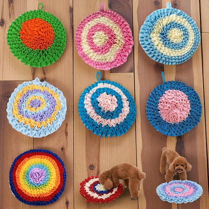 Tapis de fouille chien couleurs varies