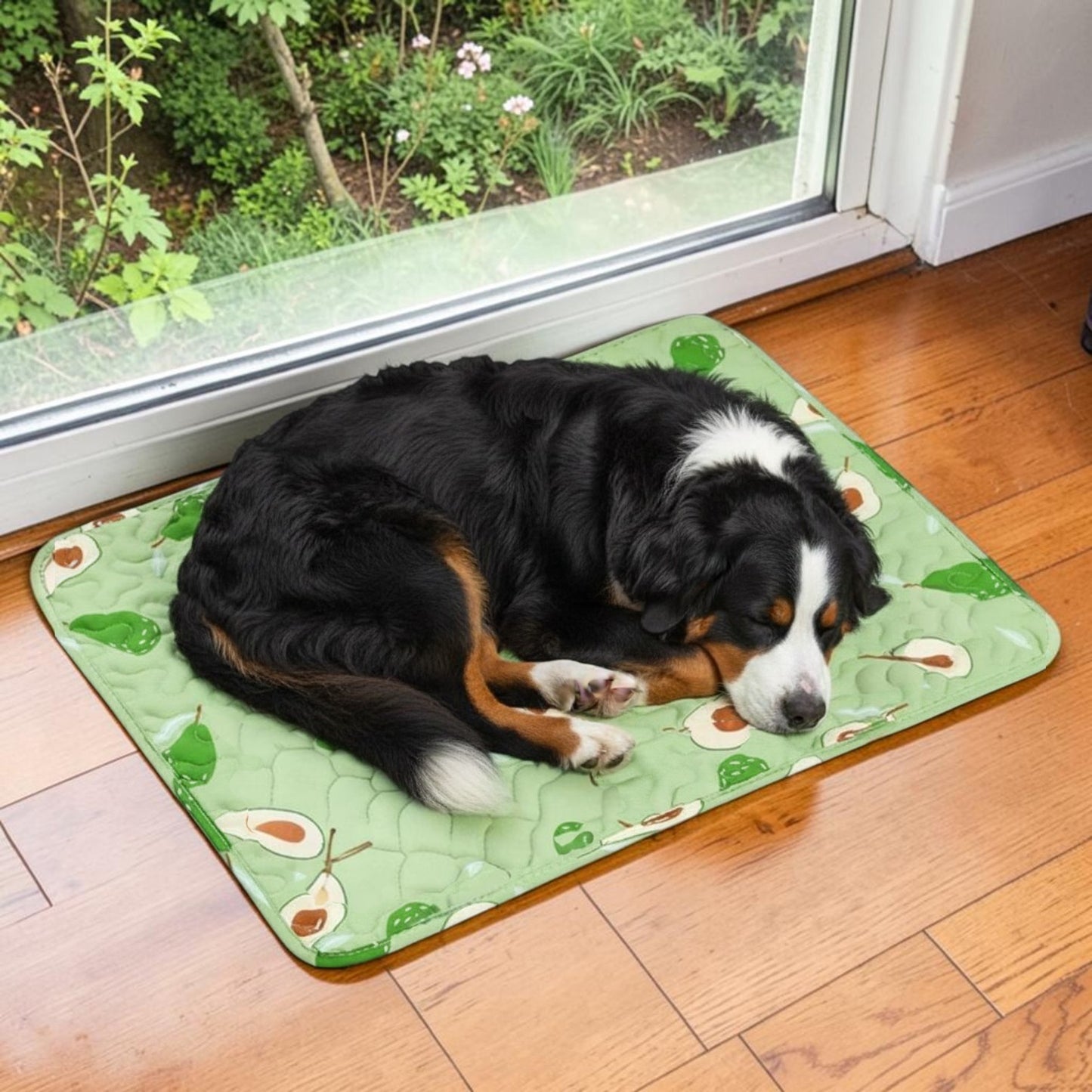 Tapis rafraichissant chien avec motif avocat