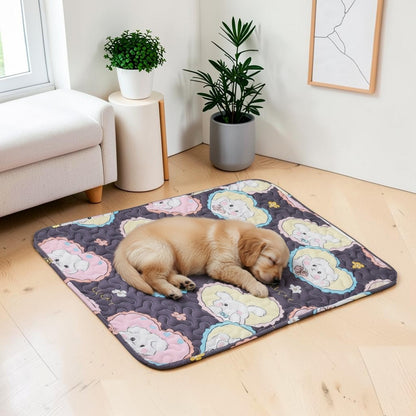tapis rafraichissant chien sur le plancher